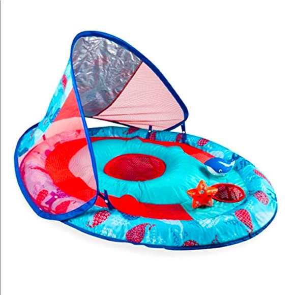 Swimways Swim Swimways Baby Swim Floating Device With Shade Cover